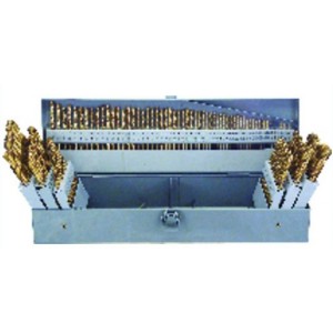 3 in 1 Combo Set (1/16-1/2 by 64ths / A-Z / 1-60) -Tin Coated -115 Pc. HSS Jobber Drill Set