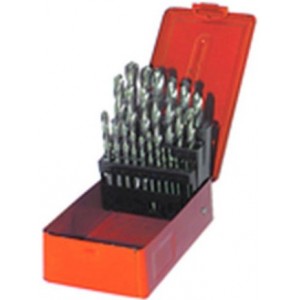 1mm - 13mm by .5mm -Surface treated -25 Pc. HSS Jobber Drill Set (metric)